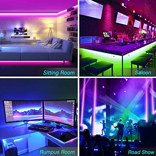 Phopollo 32.8Ft Waterproof Led Strip Lights, 5050 Led Lights For Bedroom, Kitchen, Home Decoration #TOP2