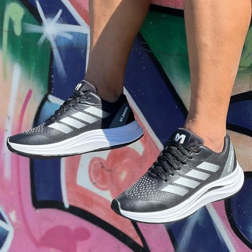Tênis Masculino para Corrida Academia e Caminhada Leve Macio e Esportivo Dm Damando (Preto, BR, Adul
