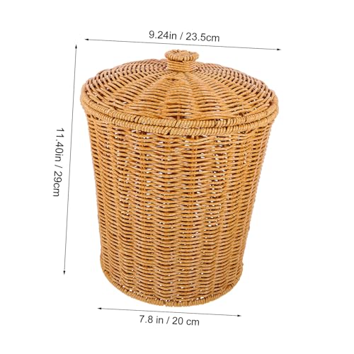 Panier à linge en PP robuste avec couvercle anti-odeur pour petit espace - 3