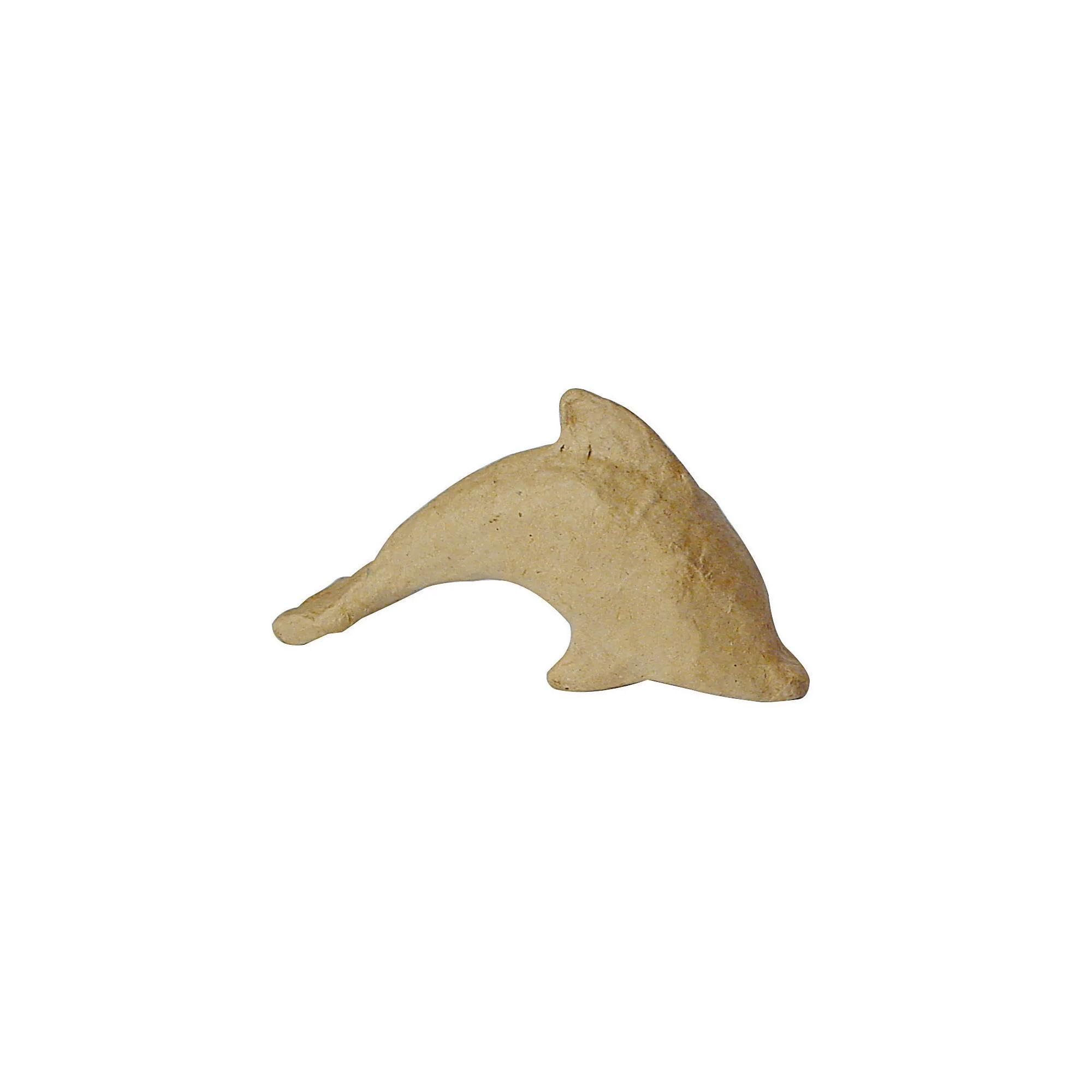Décopatch AP604Opack - Un lot de 5 Supports en Papier brun pulpé 13x3,5x7 cm, Dauphin, Brown