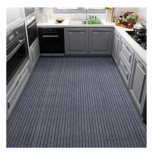 Tapete de goma resistente para puerta de exterior con respaldo de TPR antideslizante, lavable, barrera de entrada para cocina o puerta delantera