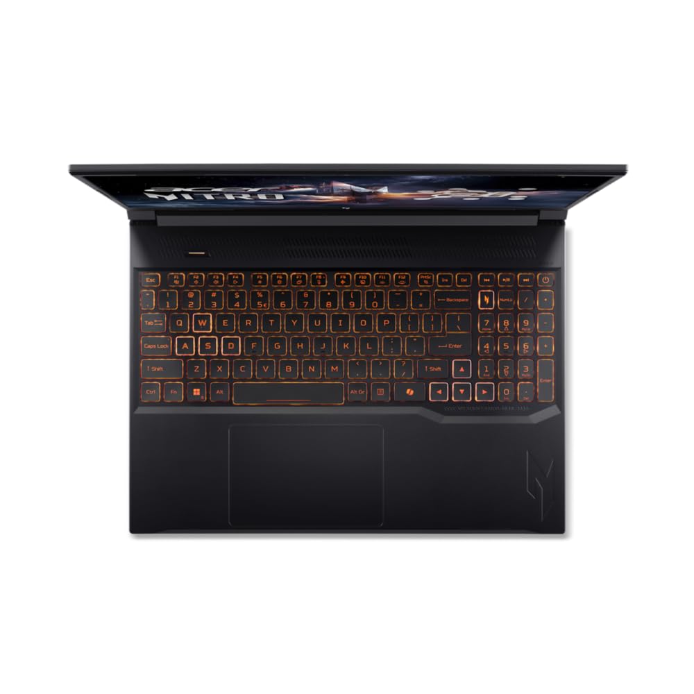 Acer Nitro V 16 AI ANV16-42, Ordenador Portátil Gaming 16", WUXGA IPS (AMD Ryzen 7 260, 16 GB RAM, 512 GB SSD, NVIDIA GeForce RTX 5050, Sin Sistema Operativo) Negro, Teclado QWERTY Español