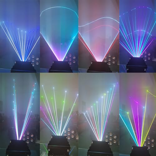Image of JUNMAN 10W RGB Full Color Animation Stage Light DJ Disco Beam Stage Lights | for Party Wedding Event Lighting Show