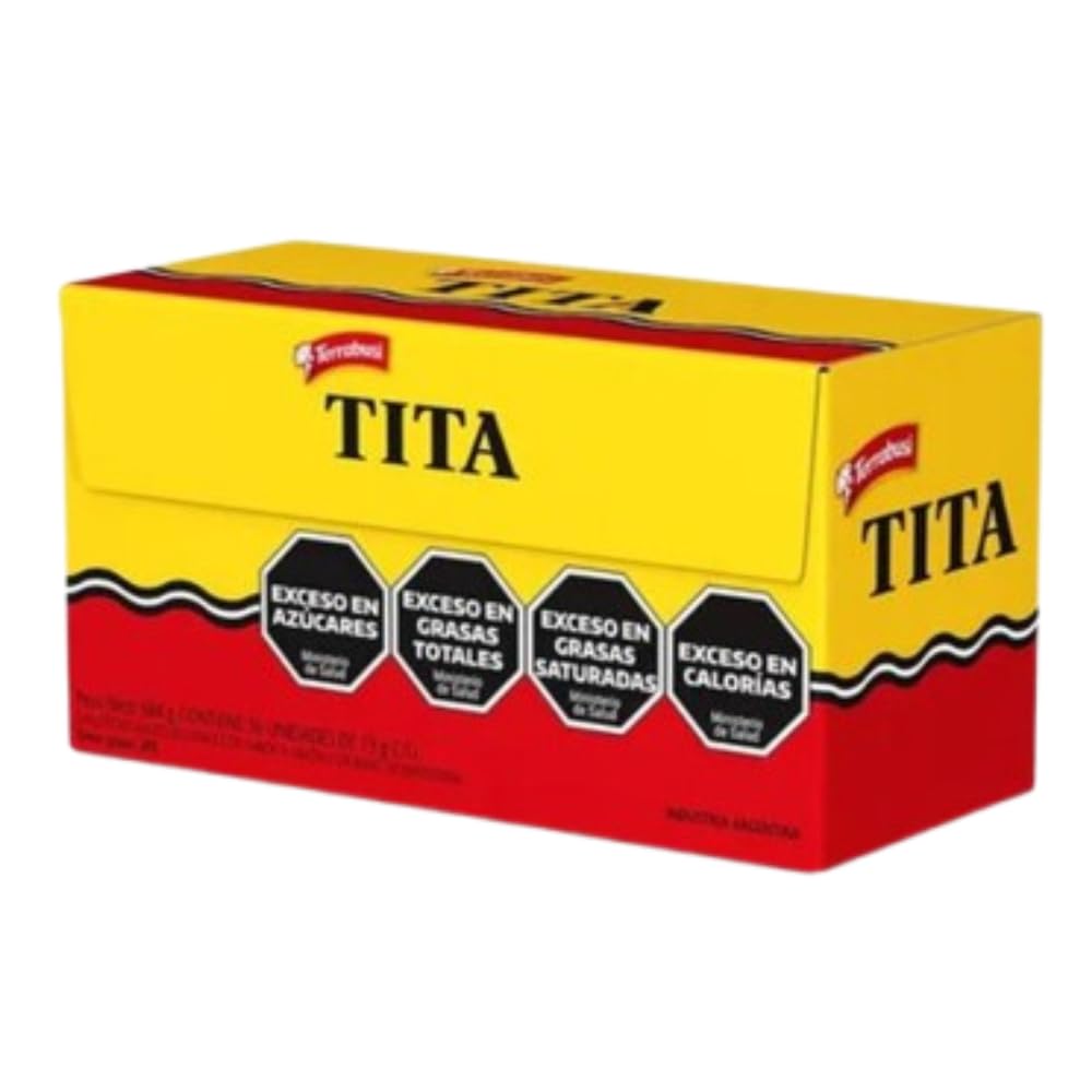 Terrabusi TITA Galletitas de Chocolate Rellenas con Sabor a Limon - BOX of 36.