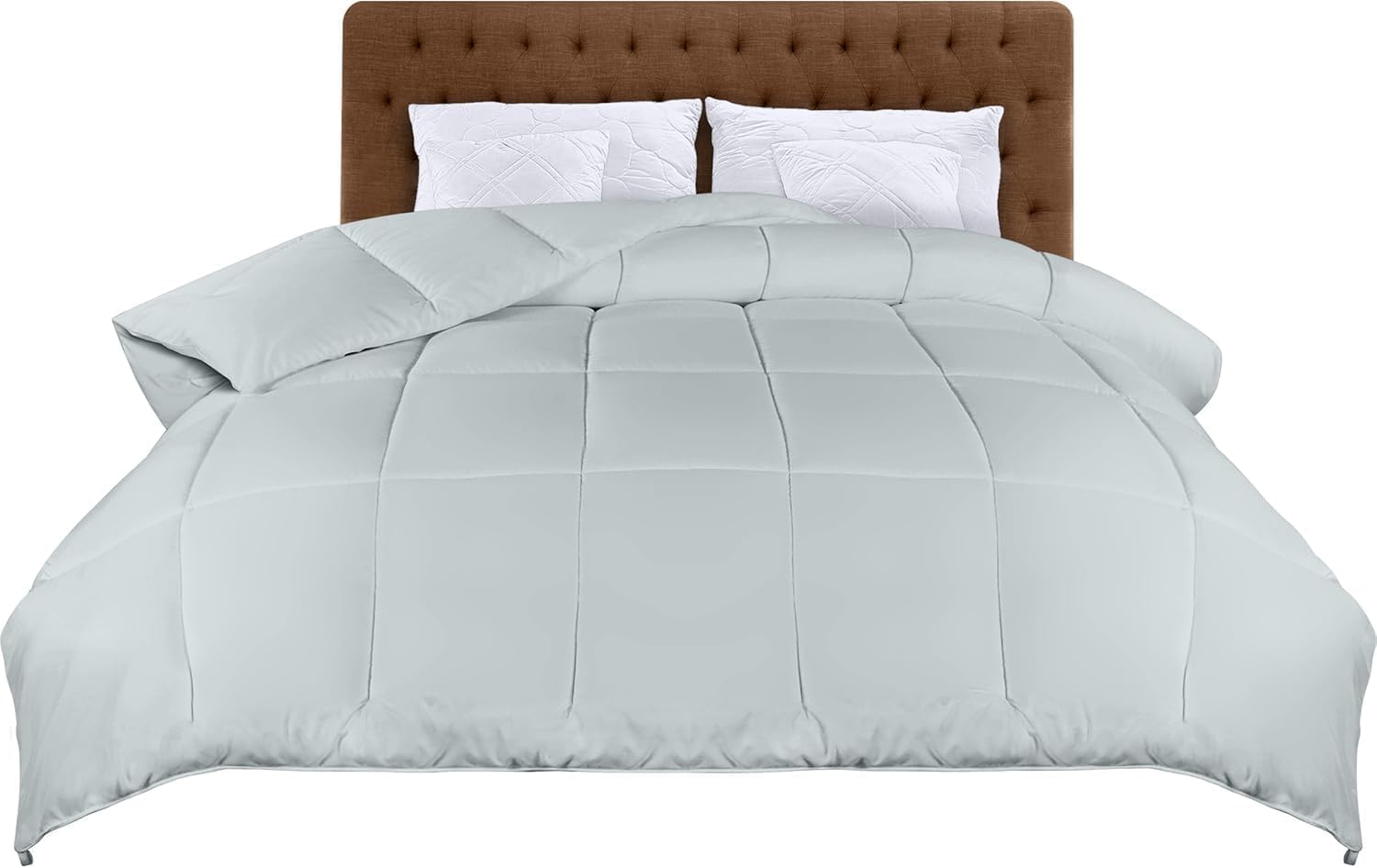 Utopia Bedding Duvet 220 x 240 cm, All-Season Duvet, Lightweight Duvet with Polyester Filling, Microfibre Sleep Blanket (Light Grey) — image 1