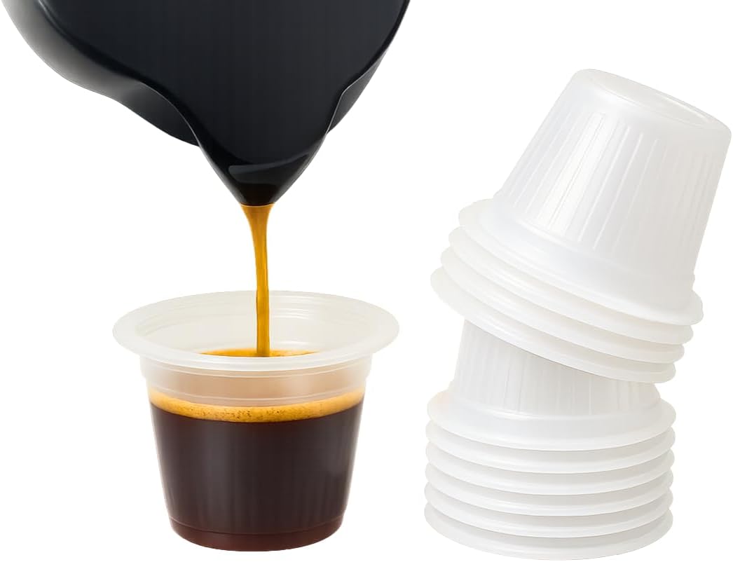 Katae Coffee cups, Cubano Mini disposable Colada, Cuban Style and espresso coffee cups 3/4 oz. (2500 Pack)