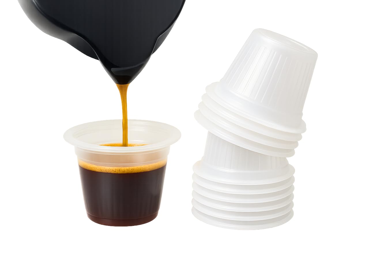 Katae Coffee cups, Cubano Mini disposable colada, Cuban Style and espresso coffee cups 3/4 oz. (1000 Pack)