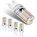 Ampoule LED G9,3W LED Lampe Equivalent à 30W Halogène Lumière,250LM Blanc Chaud 3000K Ampoule à Économie D'énergie,Pas de Scintillement Not Dimmable,AC 220V Pour Cuisine,Salon,Chambre(Lot de 5)