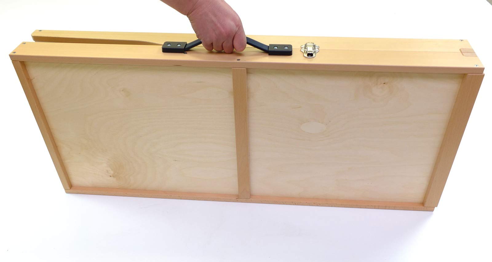 Shuffelboard faltbar/Sjoelbak opvouwbaar/Dutch Shuffleboard Foldable/Mit Offiziellen Wettkampfmaßen und mit 30 hohlgeschliffenen Spielsteinen/Made in Germany