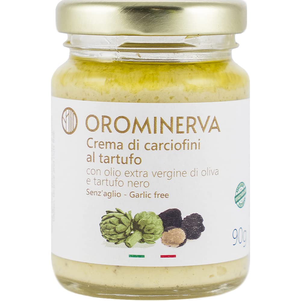 OROMINERVA - Set pesti e creme al tartufo da 8 vasetti - Pesti e creme senza aglio e vegetariani