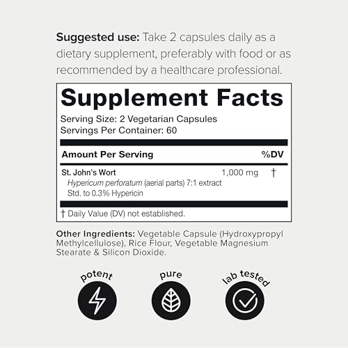 Toniiq 1,000Mg Ultra High Strength St. John'S Wort Capsules thumb #1