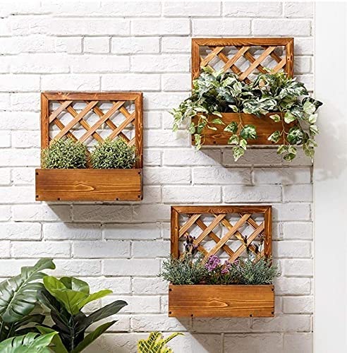 JL Home Decor Flower Racks Solid Wood Standing Wall Mounted Flower ...