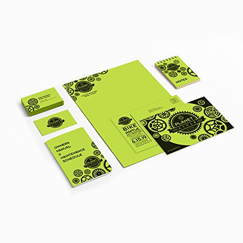 Neenah Wausau 21869 Astrobrights Colored Cardstock, 8.5” X 11”, 65 Lb / 176 Gsm, Vulcan Green, 250 Sheets #TOP3