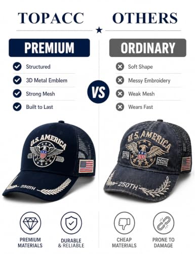 Image of TOPACC Western Trucker Hat for Men Women Cowboy Country Hat Snapback Cap | Novelty Baseball Cap Adjustable Vintage Embroidered Cowgirl hat for Rodeo Western Outfit