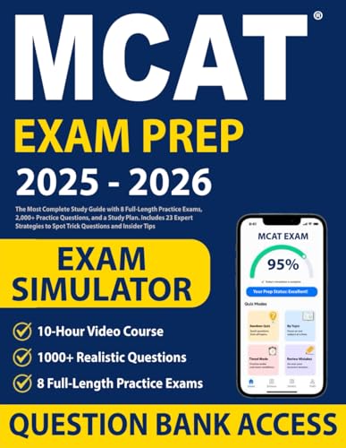 Compare Textbook Prices for MCAT Exam Prep: The Most Complete Study Guide with 8 Full-Length Practice Exams, 2,000+ Practice Questions, and a Study Plan. Includes 23 Expert Strategies to Spot Trick Questions and Insider Tips ISBN 9798292010081 by Crainstone, Jeremy
