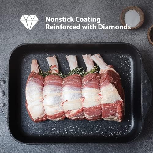 Swiss Diamond 9.5 Inch Induction Frying Pan with Lid - Nonstick Skillet with Aluminum with Diamond Enforced Coating - Dishwasher Safe and Oven Safe Fry Pan, Cover Included