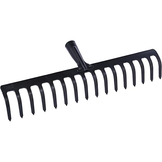 FALCON Garden Rake 16-Teeth Metal Head