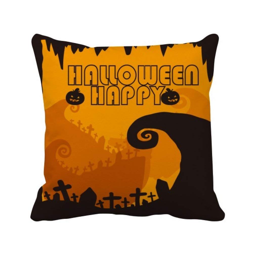 Housse de coussin Halloween arbre et fantôme pour décorer votre salon en automne