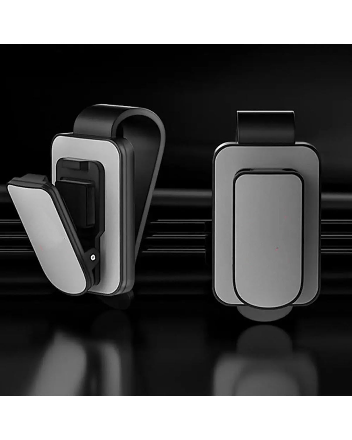 Supporto per Occhiali da Sole, Universale, con Clip per Visiera Parasole, Supporto per Occhiali da Sole, Supporto per Occhiali da Auto, Multifunzionale, per Interni Auto, (E)