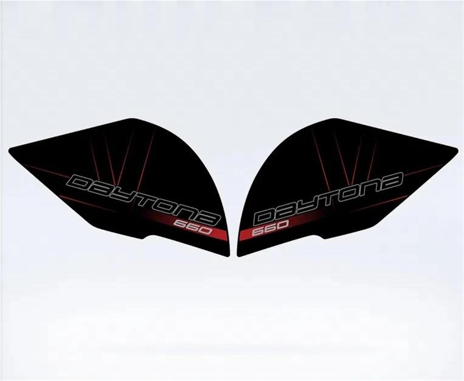 No te resbales en tu Daytona 660 usando este kit calcomanías protector de tanque 6