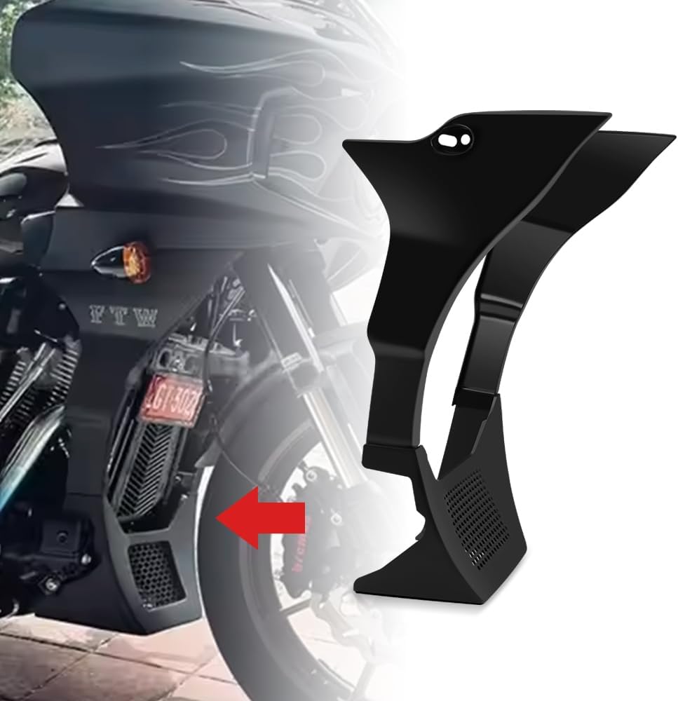 FOR Softail Lowrider ST FXLRST 2022-2024 Motorcycle Gloss Black Chin Spoiler Fairing