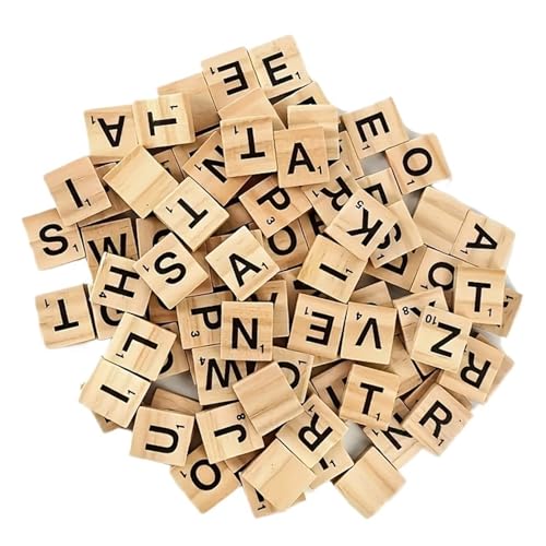 Tiles de Letras de Madera para Manualidades 500 piezas miniatura 1
