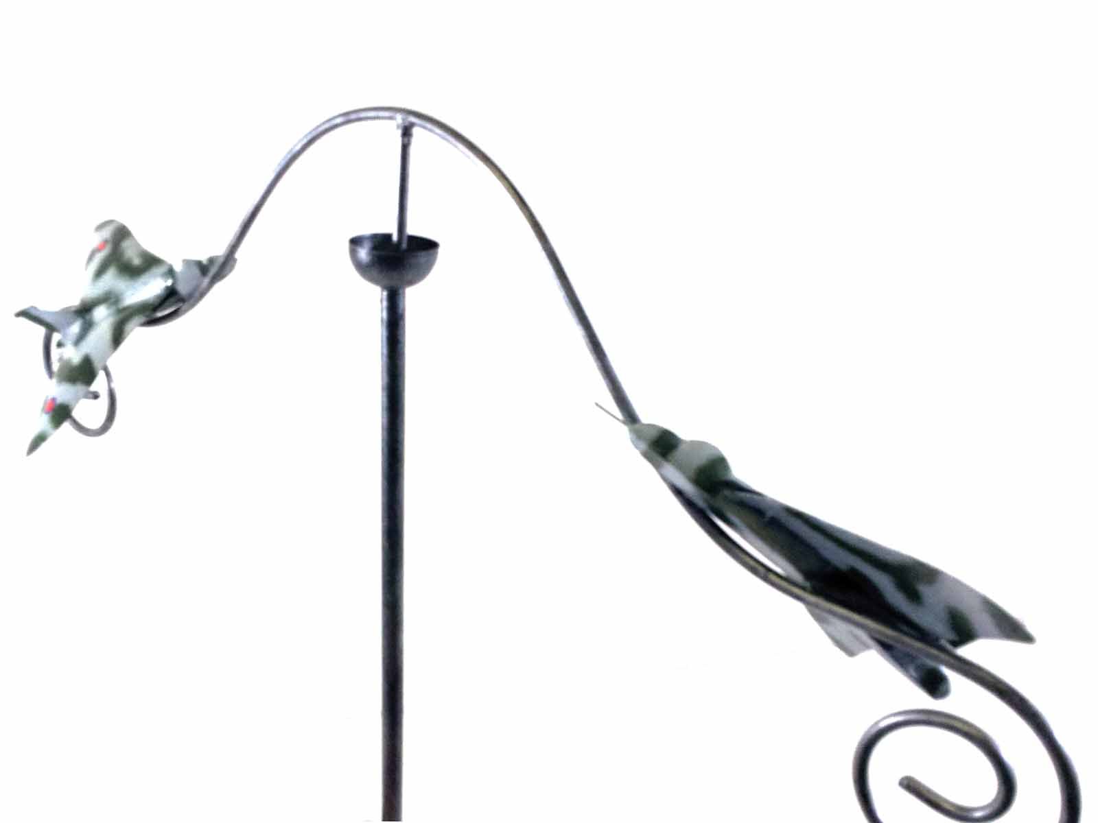 Wind Spinner Gartenstecker RAF Vulcan Bomber – Metall, Handbemalt, Ca. 133 Cm Hoch