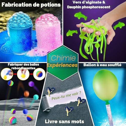 UNGLINGA 150 Kits Scientifiques d'expériences pour Enfants Jouets éducatifs pour Projets STEM, Idée Cadeau d'anniversaire pour Garçons et – vue 5