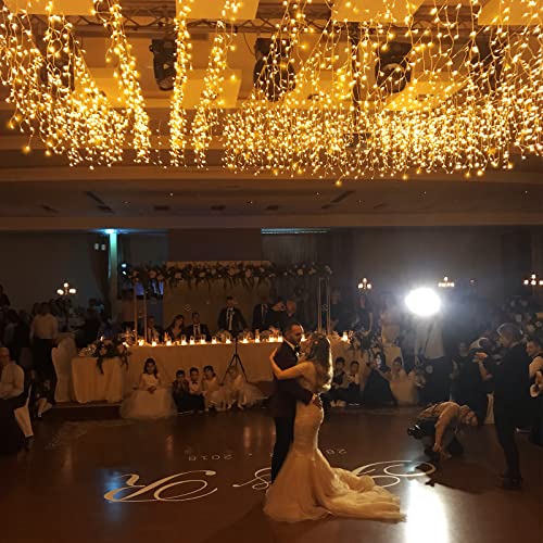 99Ft 1216 Led Christmas Lights Outdoor - 8 Modes Icicle Lights With 228 Drops, Waterproof Plug In Fairy String Lights With Timer Memory For Party, Holiday, Wedding, Christmas Decoration, Warm White #TOP1