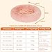 HMTOPE Orthopädisches Hundebett rund Hundekissen Hundesofa Katzenbett Donut Kuscheliges Hundekorb Waschbar, 100 cm Ø, Rosa