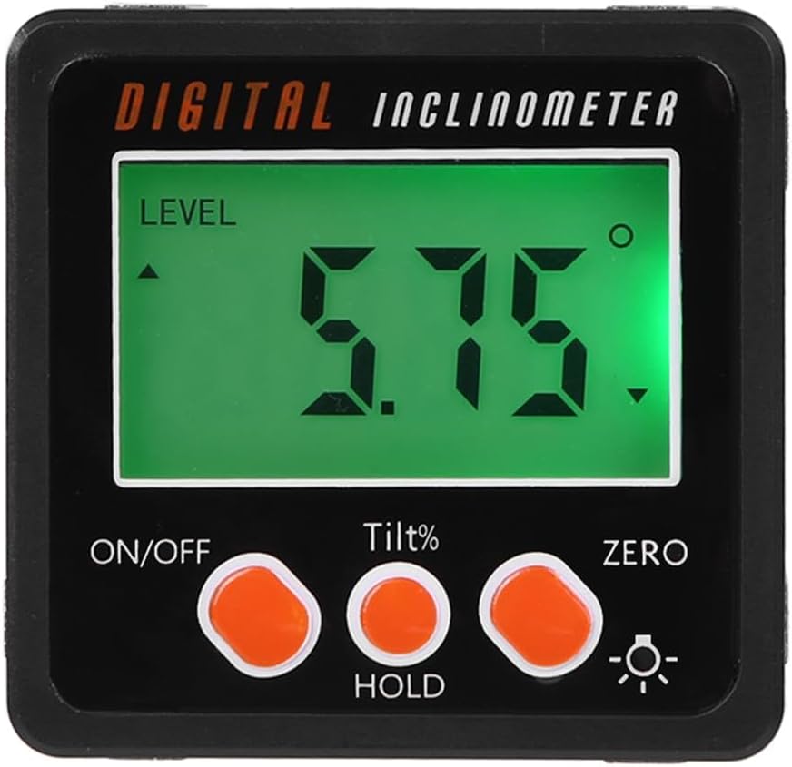 Led Digital Inclinometer Level Box Gauge Angle Meter Finder Protractor Black