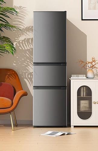 Image of Whtenvn 7.5 Cu.ft Fridge with Freezer,3 Door Compact Refrigerator with Adjustable Remove Shelves with Low Noise Adjustable Thermostat For Bedroom,Living Room,Dorm,Kitchen,Office