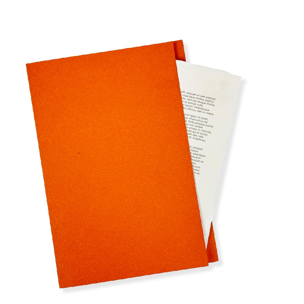 Guildhall Square Cut Folder Mediumweight Foolscap Orange Pack of 100