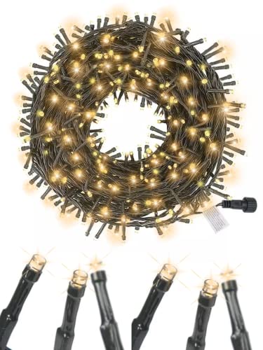 Fairytale Lighting Soft Magic Twinkle Christmas String Lights 100 LED (Warm White) 36 FT, Plug in, Connectable Waterproof Green Wire, Decorations Indoor Outdoor Patio Yard Garden Wedding Fairytale Lighting Soft Magic Twinkle Christmas String Lights 100 LED (Warm White) 36 FT, Plug in, Connectable Waterproof Green Wire, Decorations Indoor Outdoor Patio Yard Garden Wedding