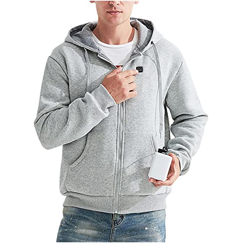 Masrin Heizjacke für Damen und Herren Beheizbare Jacke mit 3 Temperaturstufen Langarm Kapuzenjacke Unisex Winterjacke USB Elektrische Daunenjacke Beheizter Übergangsjacke Outdoor Thermo Sweatjacke Masrin Heizjacke für Damen und Herren Beheizbare Jacke mit 3 Temperaturstufen Langarm Kapuzenjacke Unisex Winterjacke USB Elektrische Daunenjacke Beheizter Übergangsjacke Outdoor Thermo Sweatjacke
