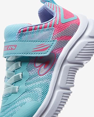 Skechers Kids Girls Go Run 650-Fierce Flash Sneaker, Aqua/Pink, 11.5 Little Kid | Image 6