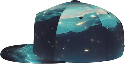 Miniatura 3 de Gorra de béisbol de estrellas de ciencia ficción con aleros planos, forro Oxford, agujeros de ventilación para evitar la congestión, disponible en