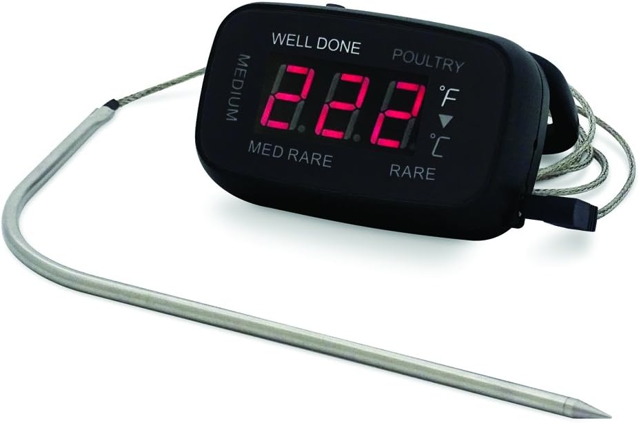 CDN LED Probe Thermometer/Timer, Black