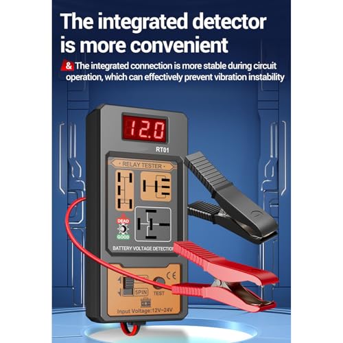 Testeur De Batterie Universel Avec écran LCD Et Pinces, Mesure Capacité Et Voltage