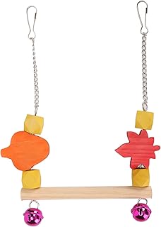 Balanço De Pássaros, Balanço De Pássaros De Madeira Poleiro Balanços De Pássaros Para Pássaros Pequenos Balanços De Pássaros Para Periquitos Suporte De Balanço De Pássaros Com Gancho De Corrente