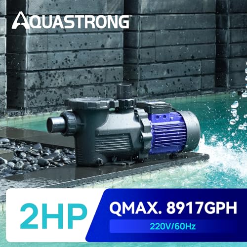 AQUASTRONG in/Above Ground Pool Pump High Flow Self Primming Swimming Pool Pump, Blue by AQUASTRONG - Image 3
