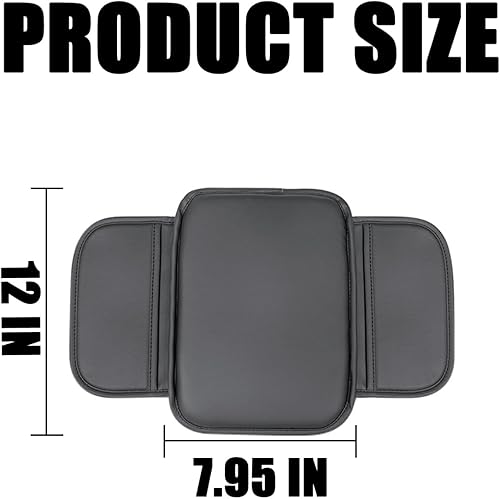 Miniatura 2 de Tapete para reposabrazos de automóvil, piel sintética para las cuatro estaciones, cómodo, transpirable, impermeable, funda para reposabrazos de