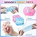 Chridark Ice Cube Fidget Toy for All Ages: 2 Pack Sensory Squishy Fidget Toys, Square Stress Balls, Classroom Prizes, Anxiety Relief Stress Cube Gift for Kids Teens Adults