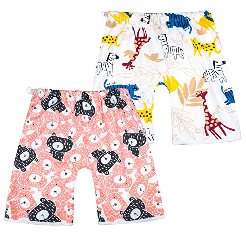 MooMoo Baby Diaper Pants for Potty Training Leakproof Toddler Training Underwear for Baby Girl 0-4T