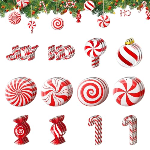 36 Stück Christmas Candy Ornament, Christmas Candy Deko,...