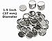 1.5 Inch Round Buttons (Pack of 250) Badge Metal Pin Parts