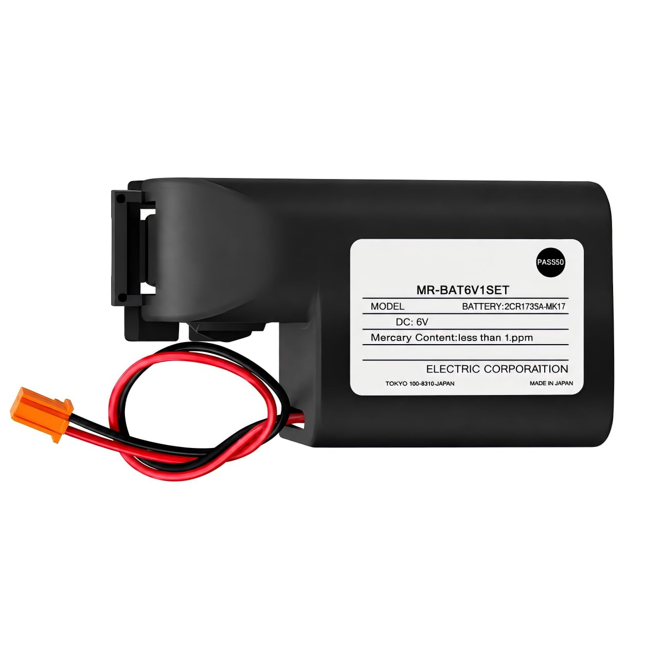 WK17 Battery Replacement for Mitsubishi MR-J4 2CR17335A WK17 MR-BAT6V1SET Mitsubishi M80 Driver J4 servo System Battery (1650mAh)