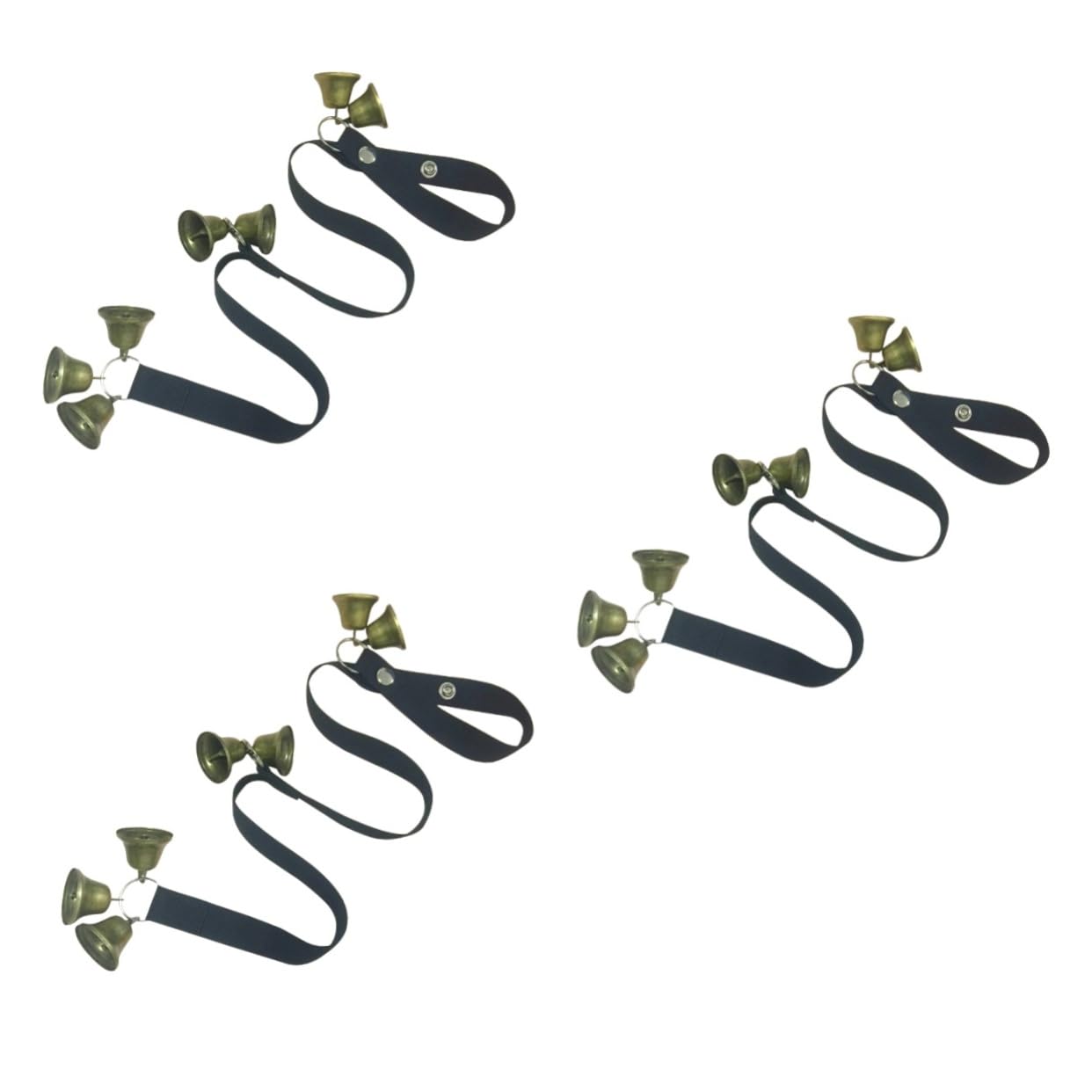 Abaodam 3pcs Puppy Bell Door Bells for Dogs Pet Door Training Double-Coated Metal