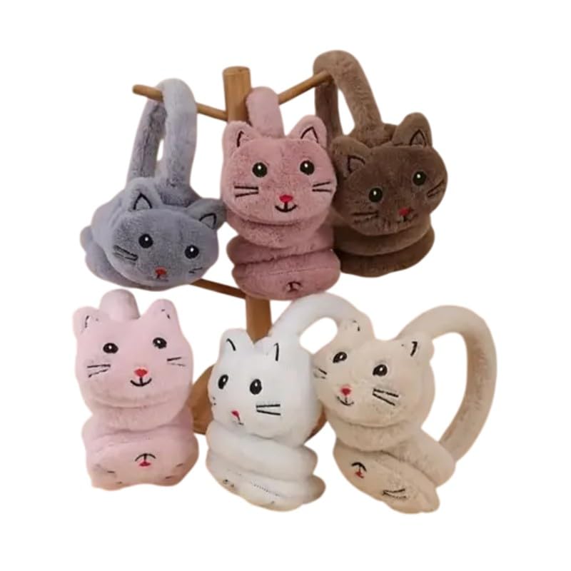 Fluffy Ear Muff for Women Plush Foldable Earmuffs Kids Winter Earmuffs Girls Boys Cold Weather Ear Warmer-image-25