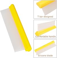 Vista 4 de Escobilla de agua para automóvil, de silicona de 12 pulgadas para secar, barra en T flexible para automóvil, parabrisas, vidrio, ventana, baño
